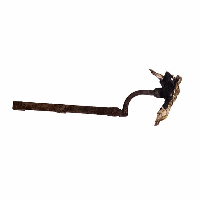 Gilt Bronze Antique French Andirons - A Pair For Sale - Image 4 of 9