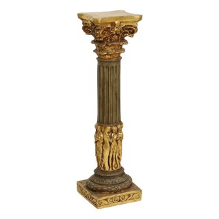 Baroque Style Gilt Resin Column, 20th Century For Sale