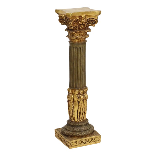 Baroque Style Gilt Resin Column, 20th Century For Sale