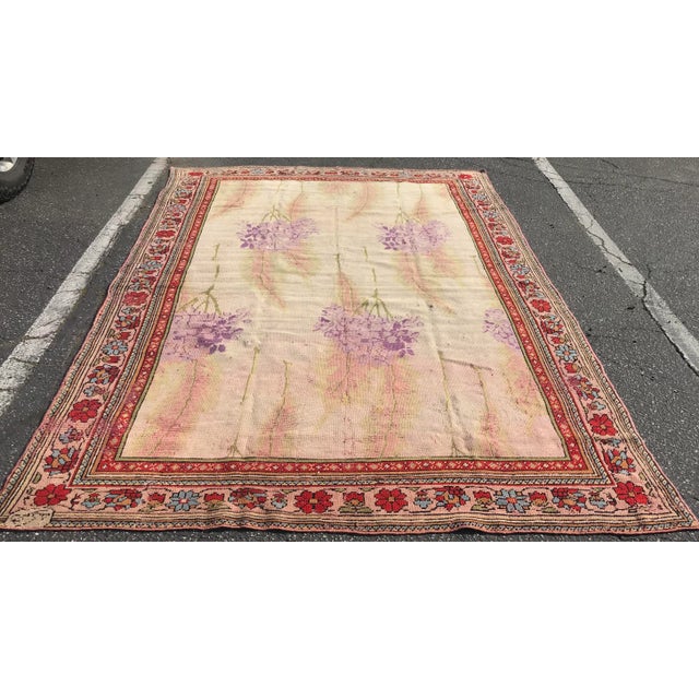 Vintage Design Decorative Turkish Rug- 7′2″ × 10′ For Sale - Image 4 of 13