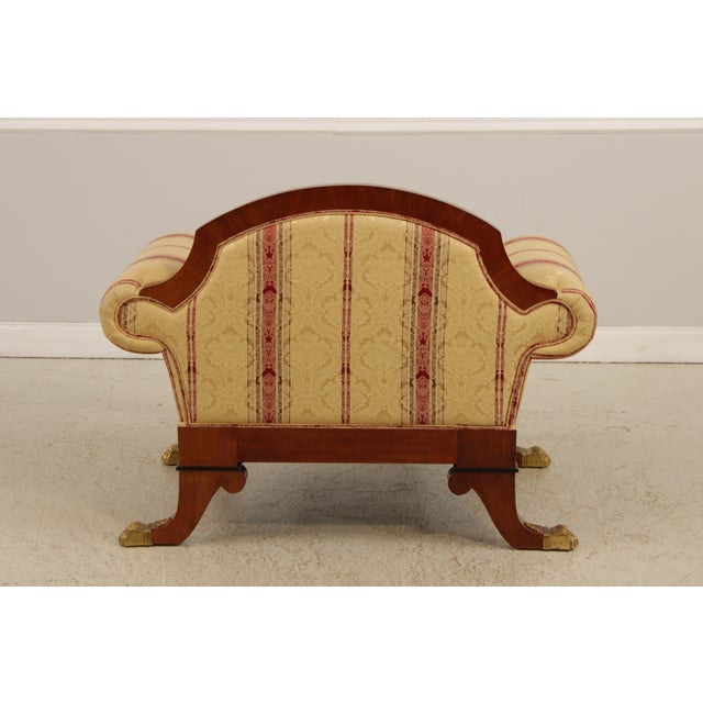 Versace Italian Upholstered Mahogany Chair For Sale In Philadelphia - Image 6 of 14