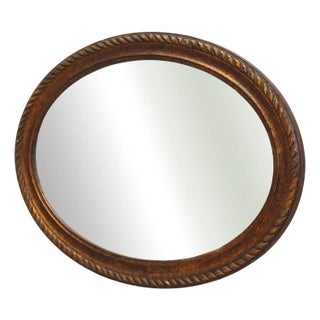 Mirror with Wooden Frame, Denmark, 1960s For Sale