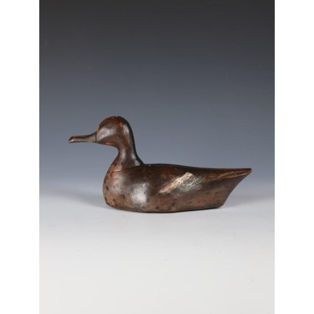 Early Hand-Carved Wooden Duck Decoy, Early 20th Century For Sale - Image 4 of 18