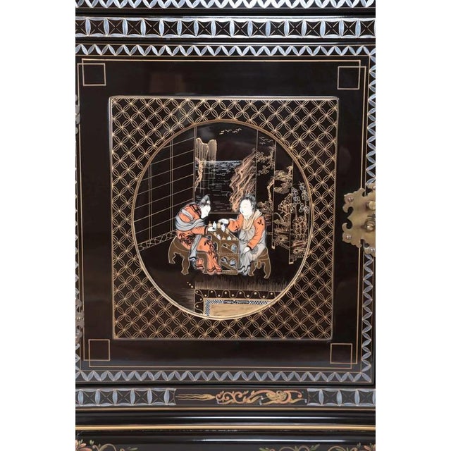 2000 - 2009 Russian Porcelain Statue of a Zither Player For Sale - Image 5 of 6