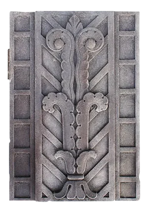 Antique Building Panel Art Deco Carved Limestone