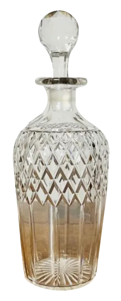 Edwardian Cut Glass Decanter, 1900