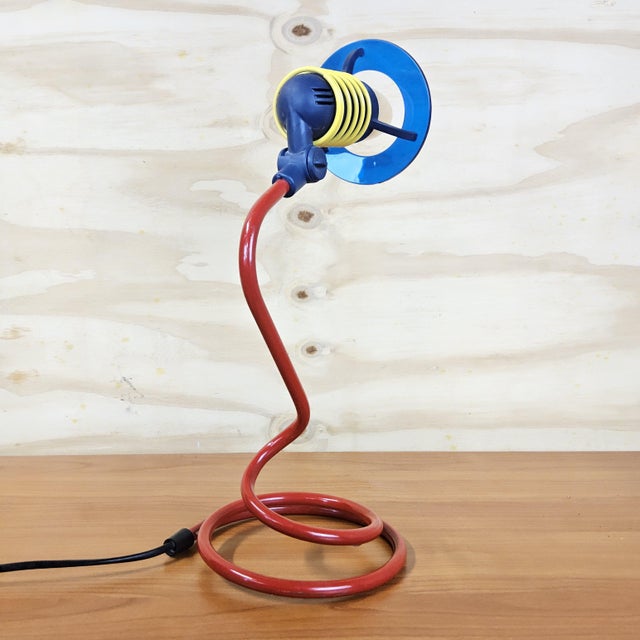 Vintage Spiral Table Light, 1980s For Sale - Image 4 of 15