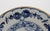 Neoclassical Circa 1780 Dutch Pair of Delft Yellow Rim Blue & White Soup Plates For Sale - Image 3 of 4