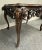 Antique French Figural Carved Walnut Satinwood Marquetry Inlay Low Table C1900 For Sale - Image 9 of 12