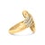 Crafted from radiant 14-karat yellow gold, this exquisite cocktail ring is a masterpiece of elegance and dynamism. Its...