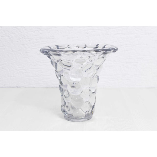 French Crystal Vase from P.D'Avesn, 1940s For Sale - Image 11 of 11