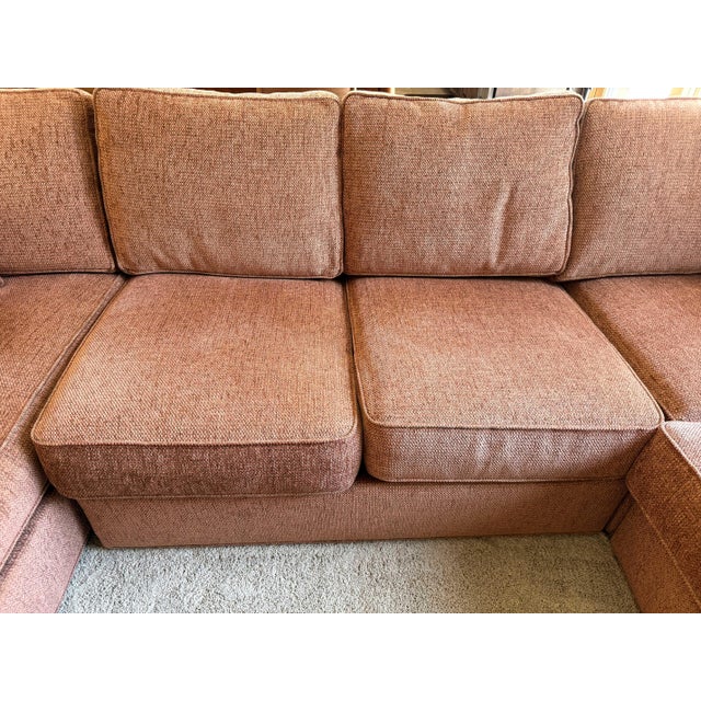 Textile Ethan Allen 4 Piece Sectional For Sale - Image 7 of 9