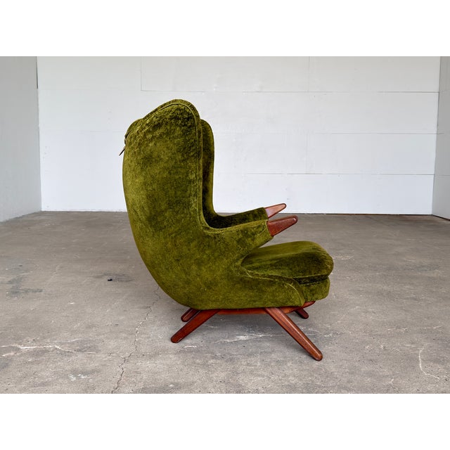 Mid-Century Modern Mid-Century Modern Model 91 Bear Lounge Chair in Teak by Svend Skipper, 1950s For Sale - Image 3 of 16