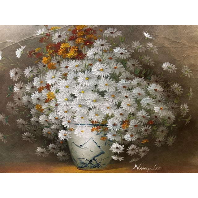 Contemporary Nancy Lee, Still Life Composition, Oil Painting On Canvas For Sale - Image 3 of 14