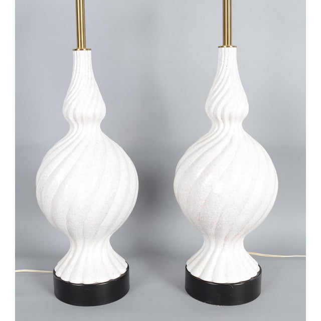 Mid Century Modern Ceramic Lamps - a Pair For Sale In Washington DC - Image 6 of 7