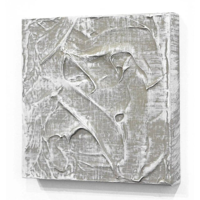 Forces of Nature 8 - Deeply Textured Impasto Neutral Tactile Sculptural Original Artwork by Len Klikunas For Sale In Los Angeles - Image 6 of 10