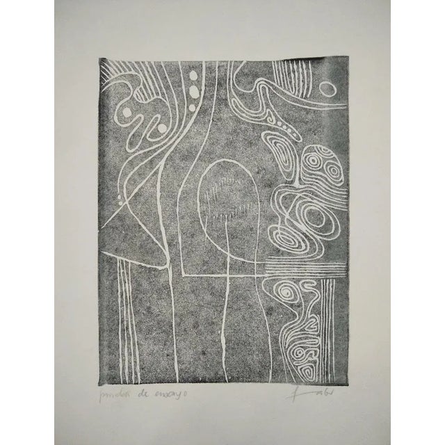 Gray Will Faber, Untitled, 1970, Lithograph on Paper For Sale - Image 8 of 8