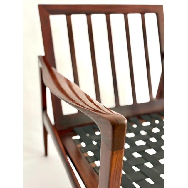 Gray Candidate Lounge Chairs in Afromosia by Ib Kofod-Larsen, Denmark, 1960s, Set of 3 For Sale - Image 8 of 15