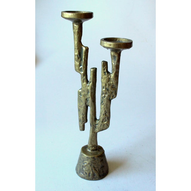 Brutalist brass candle stick designed by Horst Dalbeck - beautifull tealight holder - This candle stick was made by Horst...