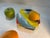 1990s 1990s Diane Von Furstenberg Hexagonal "Power Stripe" Dessert Plates - Set of 4 For Sale - Image 5 of 6