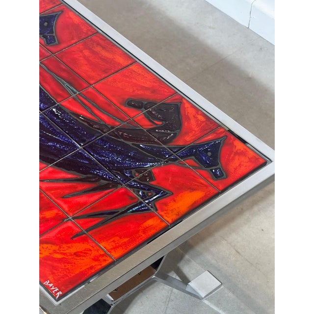 Vintage Ceramic Coffee Table from André Bayer For Sale - Image 5 of 9