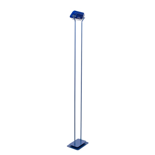 1980s Vintage Light Blue Halogen Floor Lamp by Jordi Vilardell, 1980 For Sale - Image 5 of 15