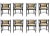 Set of eight armchairs by Thonet, Austria. The chairs were a part of a set made on order for a Villa in Götzens, Tirol,...