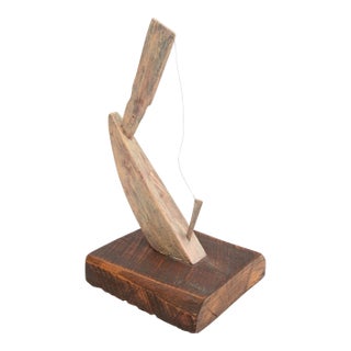 Outsider Art Wood & Wire Sculpture, 20th C. For Sale
