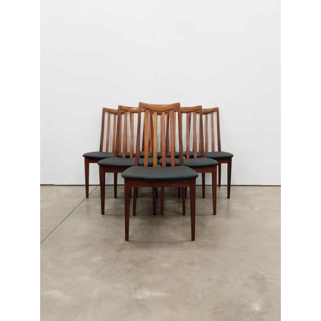 Mid-Century Modern Set of 6 Vintage G Plan Mid Century Modern Teak Dining Chairs For Sale - Image 3 of 10