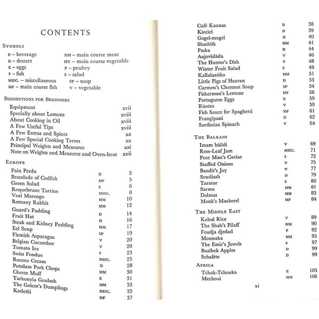 "Round the World in 80 Dishes the World Through the Kitchen Window" 1955 Blanch, Lesley For Sale - Image 4 of 11