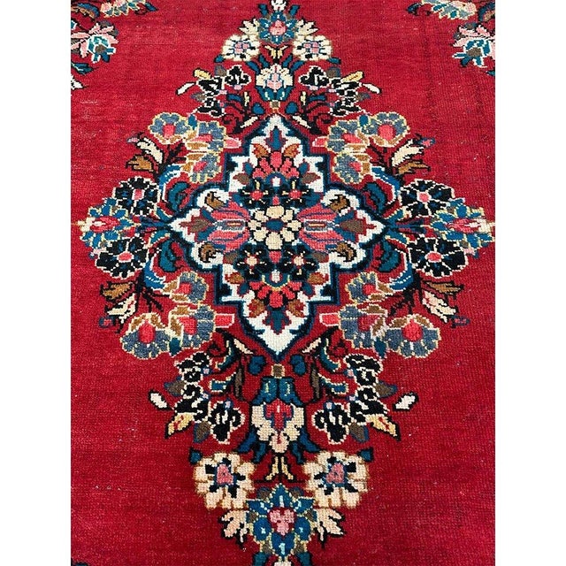 7x11 Old Persian Mahal Area Rug - 501978 For Sale - Image 9 of 10