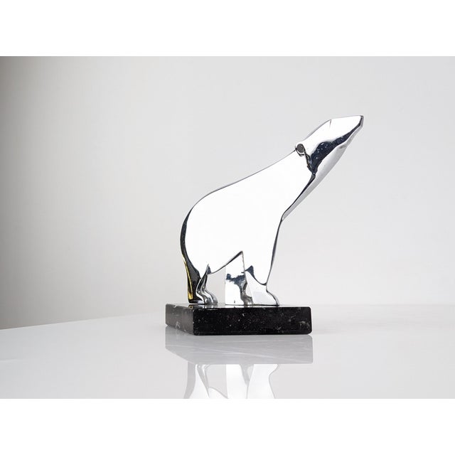 Art Deco Sculpture of Polar Bear by Karl Hagenauer, Austria, 1920s, in Good conditions. Designed 1920 to 1949 This piece...