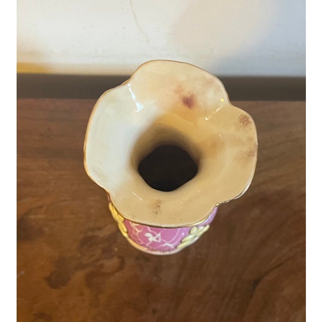 Ceramic Antique Early 19th Century English Regency Pink Porcelain Baluster Vase in the French Louis XVI Taste For Sale - Image 7 of 11