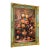 French Rococo Floral Still Life Painting – Sage Green Finish With Hand-Gilded Gold Leaf Frame For Sale