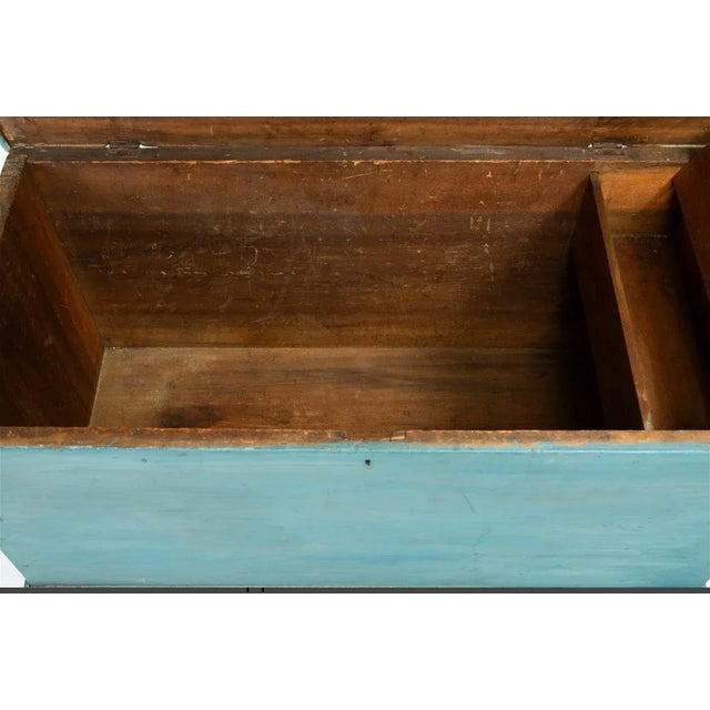 American Early American Painted Blanket Chest For Sale - Image 3 of 4