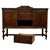 Antique English Edwardian Carved Oak Sideboard For Sale - Image 5 of 14