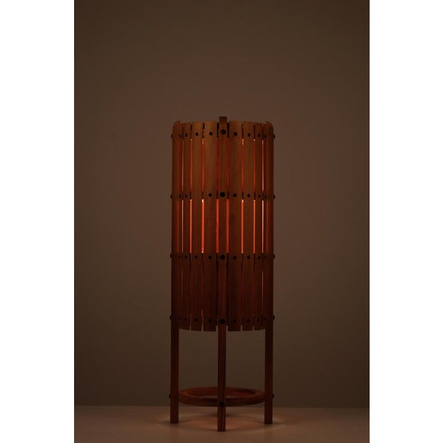 This striking floor lamp / table lamp, crafted in Sweden during the 1960s, is a beautiful example of Scandinavian design...