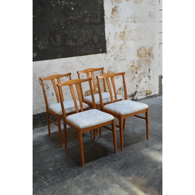 1950s Set of Four Swedish Midcentury Dining Chairs For Sale - Image 5 of 8