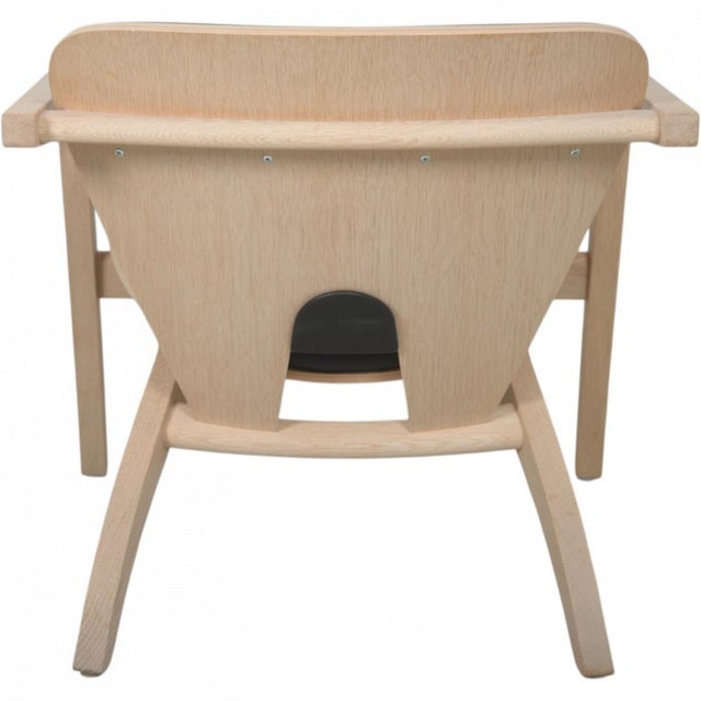 GE460 Butterfly Chair in Oak and Black Leather by Hans Wegner, 2015 For Sale - Image 12 of 18