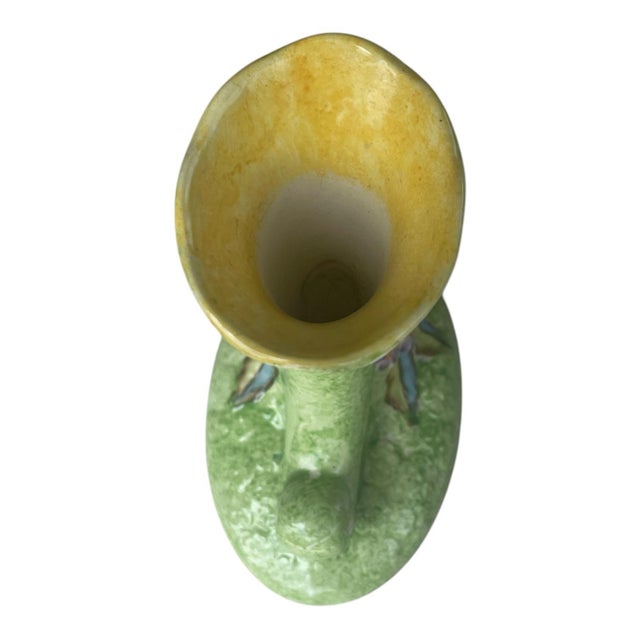 Fenton Art Glass Company 1950s James Kent Fenton Cornucopia Bud Vase For Sale - Image 4 of 7