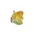 Chinese Orange Yellow Crystal Glass Dragon W Ball on Wave Figure For Sale - Image 4 of 5