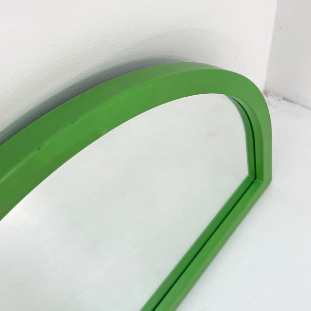 1980s Green Frame Mirror by Anna Castelli Ferrieri for Kartell, 1980s For Sale - Image 5 of 7