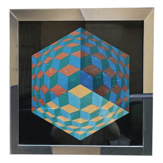 Victor Vasarely, Hat-Vi, 1970s, Silkscreen For Sale