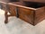 20th Century Solid Walnut Baroque Lyre-Leg Trestle Refectory Desk Writing Table For Sale - Image 10 of 11