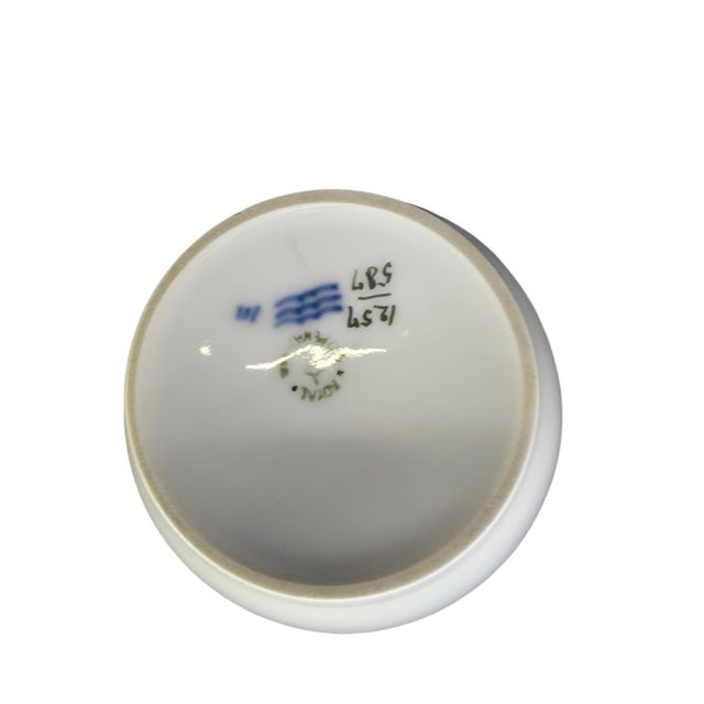 Hand-Painted Porcelain Bowl with Morning Glory Motif from Royal Copenhagen, Denmark, 1960s-1970s For Sale - Image 6 of 12