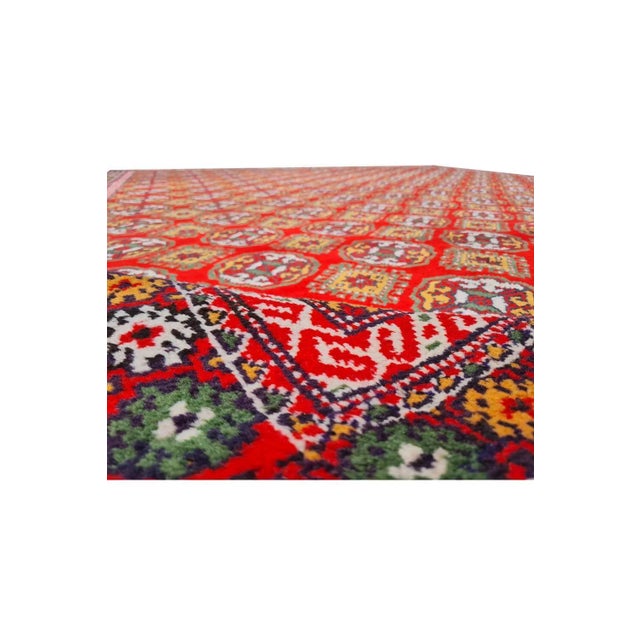 Amazing Hand Knotted Vintage Morocco Wool Area Rug 11.8 X 9.7 Ft For Sale - Image 9 of 10