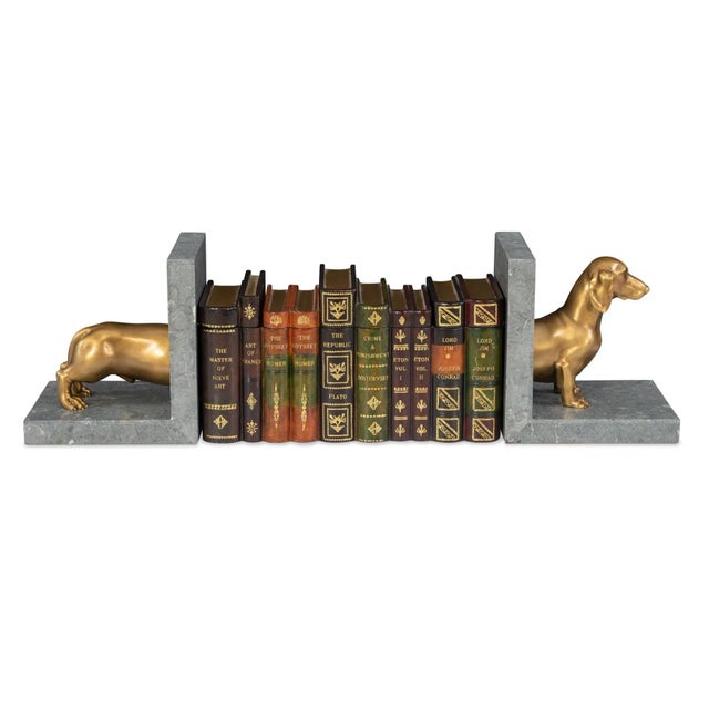 Maitland-Smith Dachshund Bookend For Sale In Charlotte - Image 6 of 7
