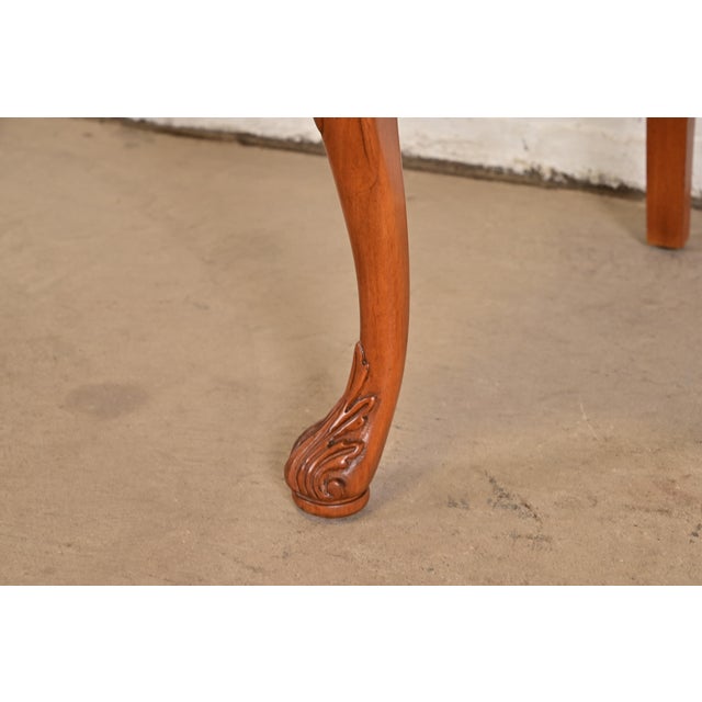 Romweber Antique Georgian Carved Walnut Dining Chairs, Set of Six For Sale - Image 11 of 14