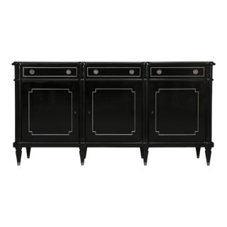 French Louis XVI Style Ebonized Mahogany Buffet For Sale