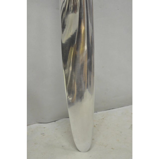 Decorative Fixed Pitch Polished Aluminum 74" Propeller Blade "Not Airworthy" (B) For Sale - Image 12 of 18